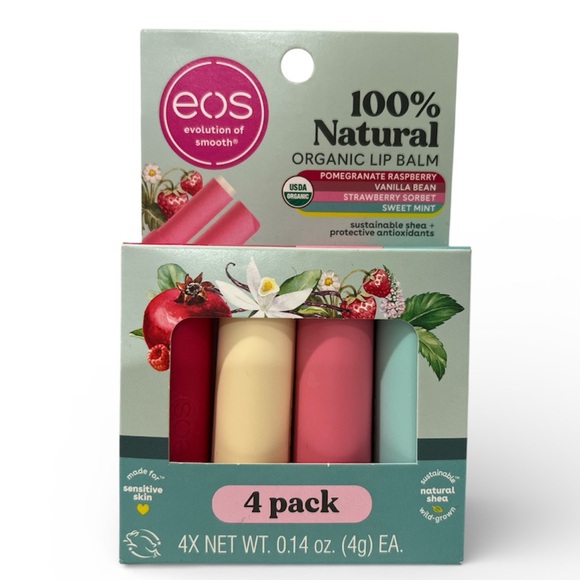 eos Other - eos Natural Lip Balm Variety Pack NWT